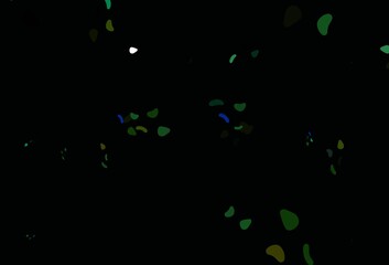 Light Blue, Yellow vector background with abstract forms.