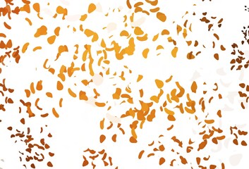 Light Yellow, Orange vector template with memphis shapes.