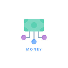 money icon vector illustration. money icon flat design.