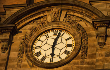 Face of an old clock tower