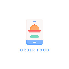 order food icon vector illustration. order food icon flat design.