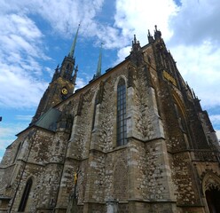 Cathedral of St. Peter and Paul, Brno, Czech Republic. Over the centuries, the original church...