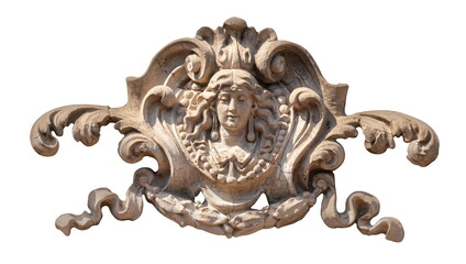 Elements of architectural decorations of old buildings, stucco gypsum, wall texture, stucco molding...