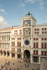 Fototapeta premium Clock Tower, Renaissance building located in San Marco square in Venice