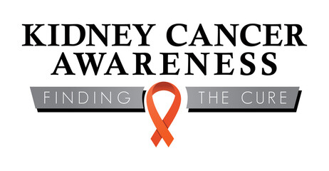 Kidney Cancer Awareness Ribbon | Logo to Raise Awareness about Kidney Cancer | Public Health Education Icon | Vector Symbol