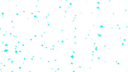 紙吹雪 水色 パーティクル キラキラ 白背景 [別Verあり]