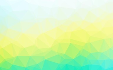 Light Blue, Yellow vector triangle mosaic texture.