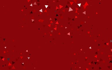 Light Red vector cover in polygonal style.