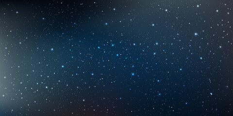Beautiful galaxy background with nebula cosmos stardust and bright shining stars in universe, Vector illustration.