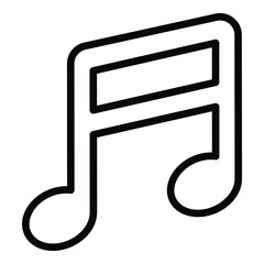 music symbol line icon, school and education icon	