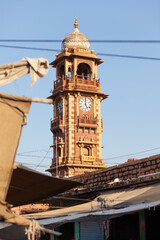 Fototapeta na wymiar Uhrturm von Jodhpur, Indien