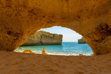Paradiesischer Strand in Portugal-Algarve