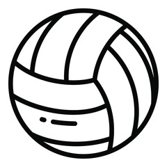 volleyball line icon, school and education icon	