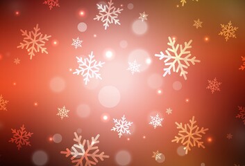 Light Red vector backdrop in holiday style.