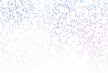 Light Pink, Blue vector template with circles.