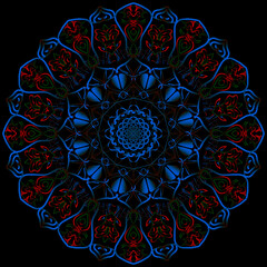 Mandala design sample vector file.