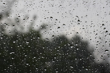 rain on window