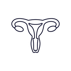 female reproductive organs logo design vector template, Organs logo design concept, Icon symbol