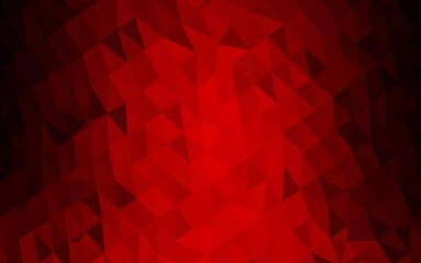 Light Red vector polygonal background.