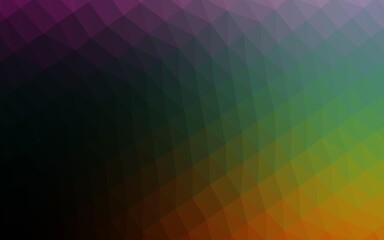 Light Silver, Gray vector blurry triangle pattern.