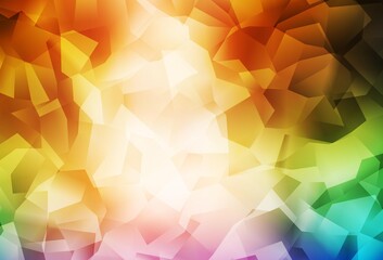 Light Multicolor vector polygonal background.