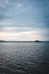 Fototapeta na wymiar sunset over the sea, Baltic Sea