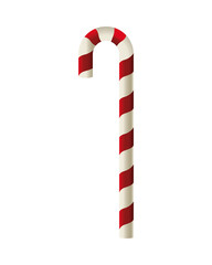 happy merry christmas sweet cane with red and white stripes