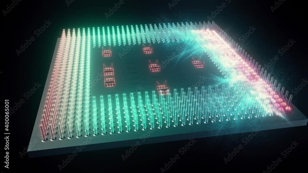 Poster cpu processor central processing unit. high quality 4k footage