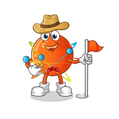 atom scout vector. cartoon character