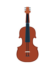 Fototapeta premium fiddle musical instrument isolated icon