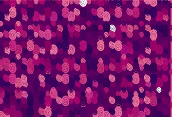 Light Purple vector pattern with lamp shapes.