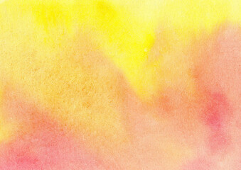 yellow watercolor background, hand painted