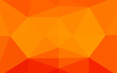 Light Orange vector low poly cover.