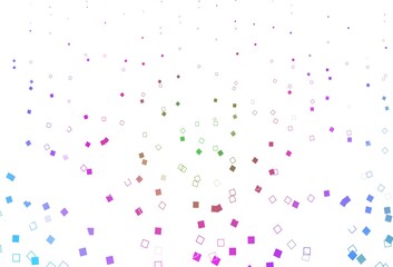 Light Multicolor, Rainbow vector backdrop with lines, rectangles.
