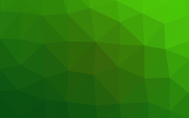 Light Green vector abstract mosaic pattern.