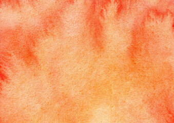 orange watercolor hand-made painting, watercolor orange background