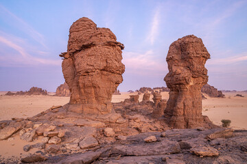 Abstract Rock formation at plateau Ennedi, Chad, Africa