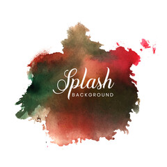 Colorful watercolor abstract splash design