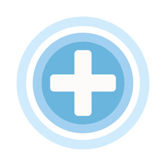 pluss symbol button isolated icon