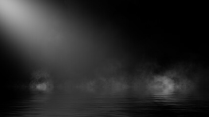 Mystery fog texture overlays for text or space. Smoke chemistry, mystery effect on isolated background. Stock illustration.