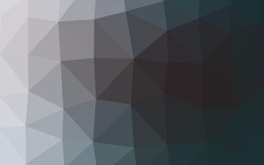 Dark BLUE vector triangle mosaic texture.