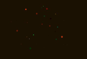Light Black vector backdrop with dots.