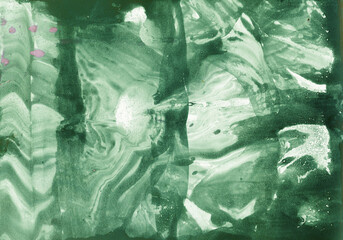 Liquid art. Fluid Art Painting . Army Green and white
colors. Abstraction,  marble effect. Khaki
