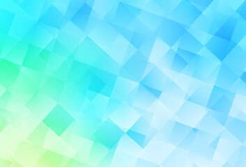 Obraz premium Light Blue, Green vector layout with lines, rectangles.