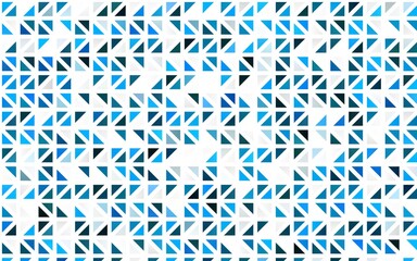 Light BLUE vector seamless template with crystals, triangles.