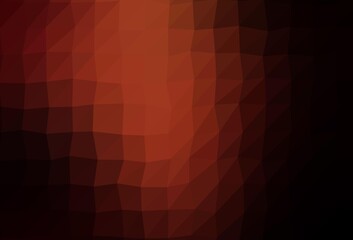 Dark Red vector abstract polygonal layout.