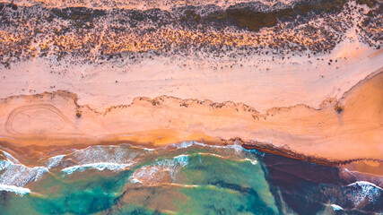 Vista aérea de la playa virgen de Xeraco.