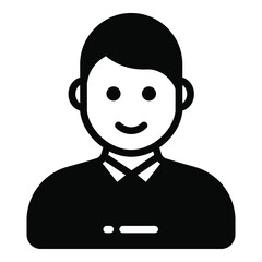 student glyph icon, school and education icon	