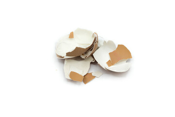 Egg shell isolated on a white background