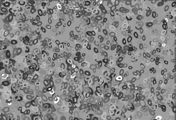 Light Silver, Gray vector template with circles.